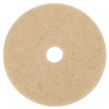 Natural Hog Hair Burnishing Floor Pads, 21" Diameter, 5/carton