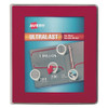Ultralast Heavy-duty View Binder With One Touch Slant Rings, 3 Rings, 1" Capacity, 11 X 8.5, Red