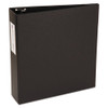 Economy Non-view Binder With Round Rings, 3 Rings, 3" Capacity, 11 X 8.5, Black - DAVE04601