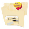 Erasable Supertab File Folders, 1/3-cut Tabs, Letter Size, Manila, 24/pack