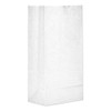 Grocery Paper Bags, 35 Lbs Capacity, #8, 6.13"w X 4.17"d X 12.44"h, White, 500 Bags