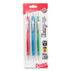 Sharp Mechanical Pencil, 0.5 Mm, Hb (#2.5), Black Lead, Assorted Barrel Colors, 3/pack - DPENP205MBP3M1