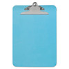 Plastic Clipboard W/high Capacity Clip, 1", Holds 8 1/2 X 12, Translucent Blue