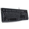 K120 Ergonomic Desktop Wired Keyboard, Usb, Black