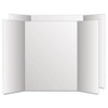 Too Cool Tri-fold Poster Board, 28 X 40, White/white, 12/carton