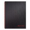 Twinwire Hardcover Notebook, Wide/legal Rule, Black Cover, 11 X 8.5, 70 Sheets