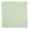 Microfiber Cleaning Cloths, 16 X 16, Green, 24/pack