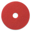 Buffing Pads, 17" Diameter, Red, 5/ct