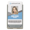 Rigid Two-badge Rfid Blocking Smart Card Holder, 3.68 X 2.38, Clear, 20/pack