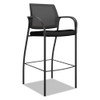 Ignition 2.0 Ilira-stretch Mesh Back Cafe Height Stool, Supports Up To 300 Lbs., Black Seat/black Back, Black Base