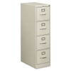 510 Series Four-drawer Full-suspension File, Letter, 15w X 25d X 52h, Light Gray