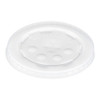Polystyrene Cold Cup Lids, 16-24 Oz Cups, Translucent, 125/pack, 16 Packs/carton