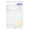 Snap-off Job Work Order Form, 5 2/3" X 8 5/8", Three-part Carbonless, 50 Forms