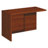 10700 "l" Workstation Return, Left 3/4 Pedestal, 48w X 24d X 29 1/2h, Cognac