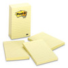 Original Pads In Canary Yellow, Lined, 4 X 6, 100-sheet, 5/pack