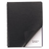 Leather Look Presentation Covers For Binding Systems, 11.25 X 8.75, Black, 100 Sets/box