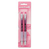 Signo 207 Retractable Gel Pen, Medium 0.7mm, Black Ink, Pink Barrel, 2/pack