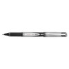 Vball Grip Liquid Ink Stick Roller Ball Pen, 0.7mm, Black Ink, Black/silver Barrel, Dozen