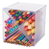 Stackable Cube Organizer, X Divider, 6 X 7 1/8 X 6, Clear