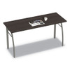 Trento Line Rectangular Desk, 59.13w X 23.63d X 29.5h, Mocha/gray
