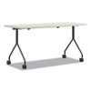 Between Nested Multipurpose Tables, 48 X 24, Silver Mesh/loft