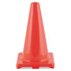 Hi-visibility Vinyl Cones, 18" Tall, Orange Hi-visibility Vinyl Cones, 18" Tall, Orange
