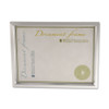 Plastic Document Frame, For 8 1/2 X 11, Easel Back, Metallic Silver