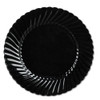 Classicware Plates, Plastic, 10.25 In, Black, 144/case