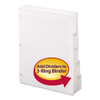 Three-ring Binder Index Divider, 5-tab, 11 X 8.5, White, 1 Set