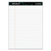 Docket Ruled Perforated Pads, Wide/legal Rule, 8.5 X 11.75, White, 50 Sheets, 6/pack