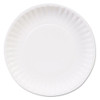 Clay Coated Paper Plates, 6", White, 100/pack, 12 Packs/carton