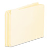 Blank Top Tab File Guides, 1/5-cut Top Tab, Blank, 8.5 X 11, Manila, 100/box