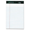 Docket Ruled Perforated Pads, Narrow Rule, 5 X 8, White, 50 Sheets, 6/pack