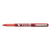 Vball Liquid Ink Stick Roller Ball Pen, 0.5mm, Red Ink/barrel, Dozen