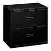 400 Series Two-drawer Lateral File, 36w X 18d X 28h, Black