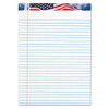American Pride Writing Pad, Wide/legal Rule, 8.5 X 11.75, White, 50 Sheets, 12/pack - DTOP75140