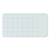 Cubicle Glass Dry Erase Undated Four Week Calendar Board, 23 X 12, White