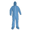 A65 Hood & Boot Flame-resistant Coveralls, Blue, 3x-large, 21/carton