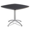 Cafeworks Table, 36w X 36d X 30h, Graphite Granite/silver