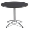 Cafeworks Table, 36 Dia X 30h, Graphite Granite/silver