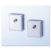 Cubicle Accessory Mounting Magnets, Silver, Set Of 2