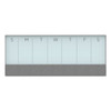 3n1 Magnetic Glass Dry Erase Combo Board, 35 X 14.25, Week View, White Surface And Frame