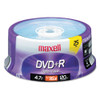 Dvd+r Discs, 4.7gb, 16x, Spindle, Silver, 25/pack - DMAX639011