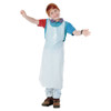 Disposable Apron, Polypropylene, One Size Fits All, White, 100/pack