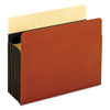 Heavy-duty File Pockets, 5.25" Expansion, Letter Size, Redrope, 10/box - DPFXC1535GHD