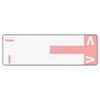 Alphaz Color-coded First Letter Combo Alpha Labels, I/v, 1.16 X 3.63, Pink/white, 5/sheet, 20 Sheets/pack