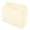 Earthwise By 100% Recycled Manila File Folders, 1/3-cut Tabs, Legal Size, 100/box