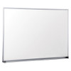 Dry Erase Board, Melamine, 48 X 36, Satin-finished Aluminum Frame