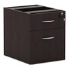 Alera Valencia Series 3/4 Box/file Pedestal,15.63w X 20.5d X 19.25h, Espresso