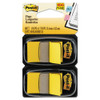 Standard Page Flags In Dispenser, Yellow, 100 Flags/dispenser